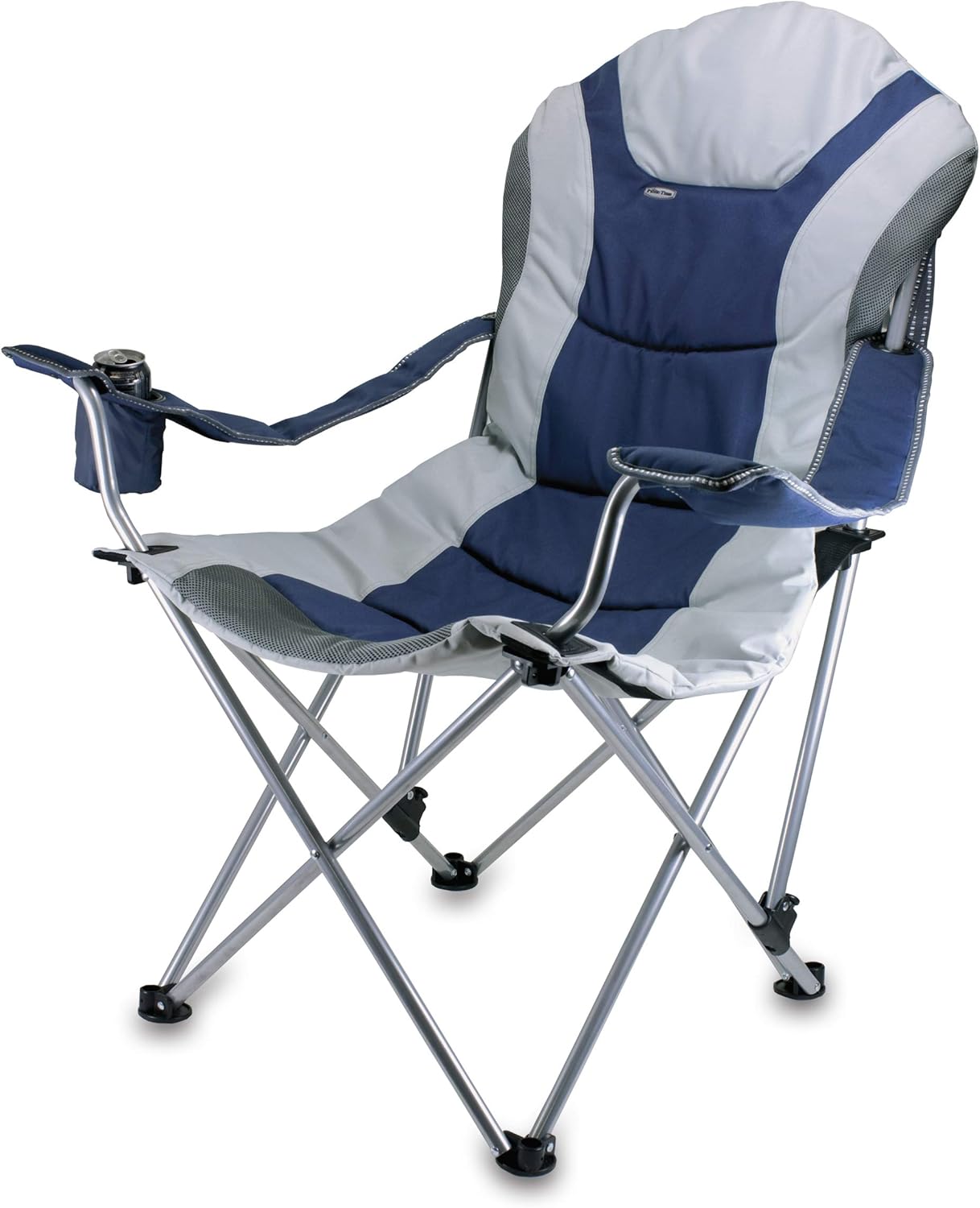 Reclining Camp Chair, Beach Chair for Adults, Sports Chair with Carry Bag