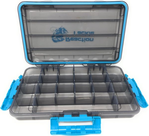 Reaction Tackle Ultimate Tackle Box Trays: Boxes to Organize and Store in Your Fishing Tackle Bag! for Anglers on The Go - 3600 Tackle Tray and 3700 Tackle Trays - 3-Clip Waterproof Tray - Image 5