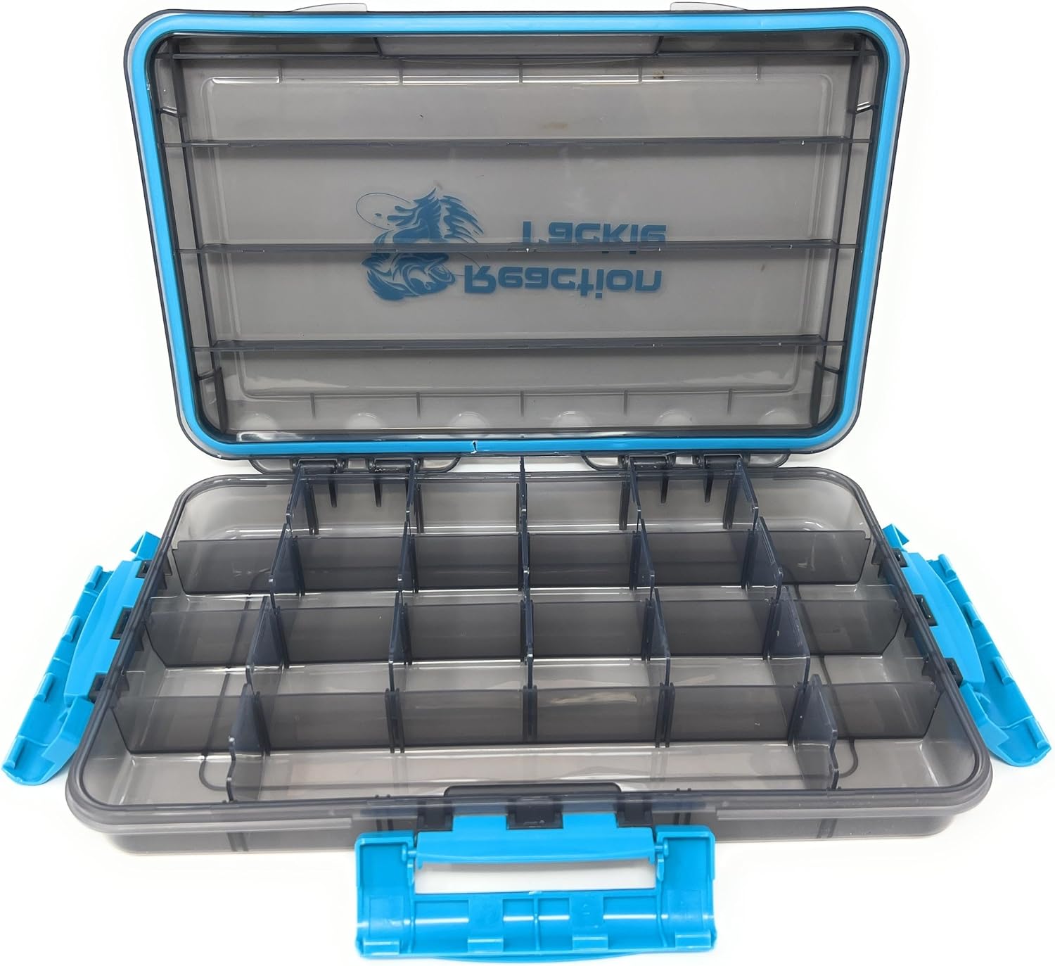 Reaction Tackle Ultimate Tackle Box Trays: Boxes to Organize and Store in Your Fishing Tackle Bag! for Anglers on The Go - 3600 Tackle Tray and 3700 Tackle Trays - 3-Clip Waterproof Tray - Image 5