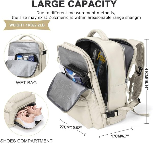 Large Travel Backpack Carry on Flight Approved Laptop Work Business Backpack for Women Men Mochila de Viaje - Image 4